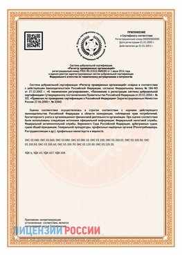 Приложение СТО 03.080.02033720.1-2020 (Образец) Алушта Сертификат СТО 03.080.02033720.1-2020