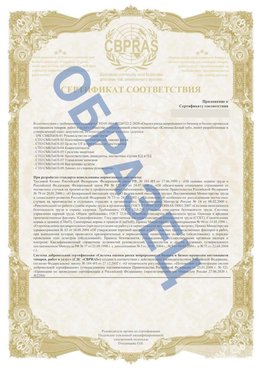 Образец Приложение к СТО 01.064.00220722.2-2020 Алушта Сертификат СТО 01.064.00220722.2-2020 